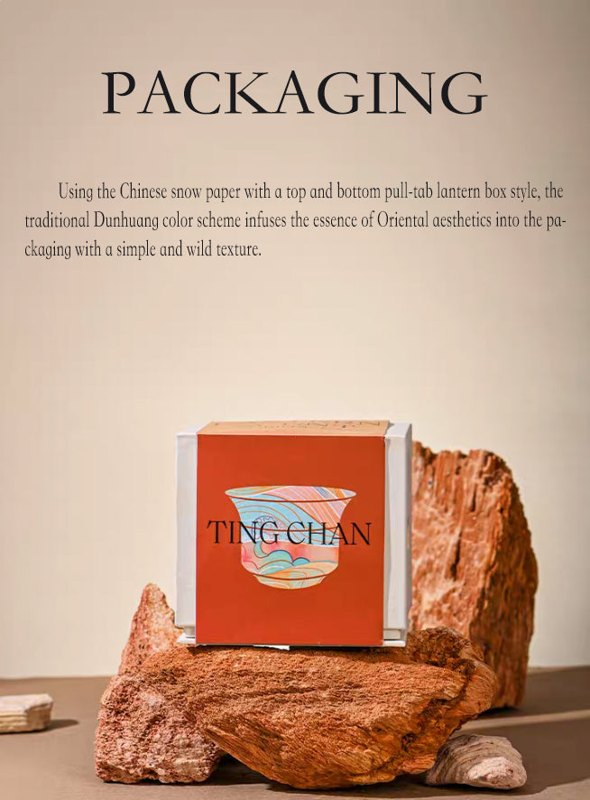 Safron and cedar -《TINGCHAN》- Dunhuang Courtyard Aromatherapy Candle-浮木生花